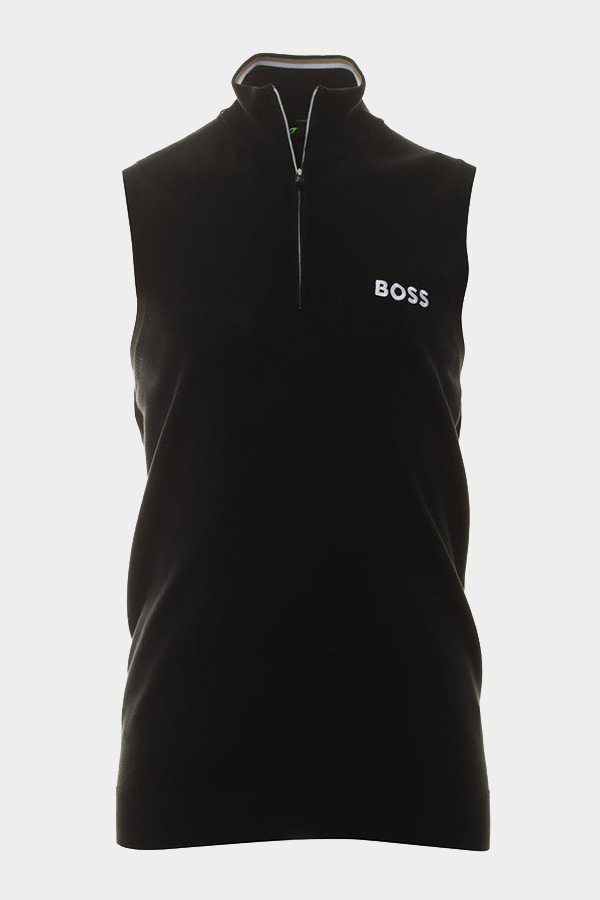 MAN KNIT VEST BOSS - 001 BLACK